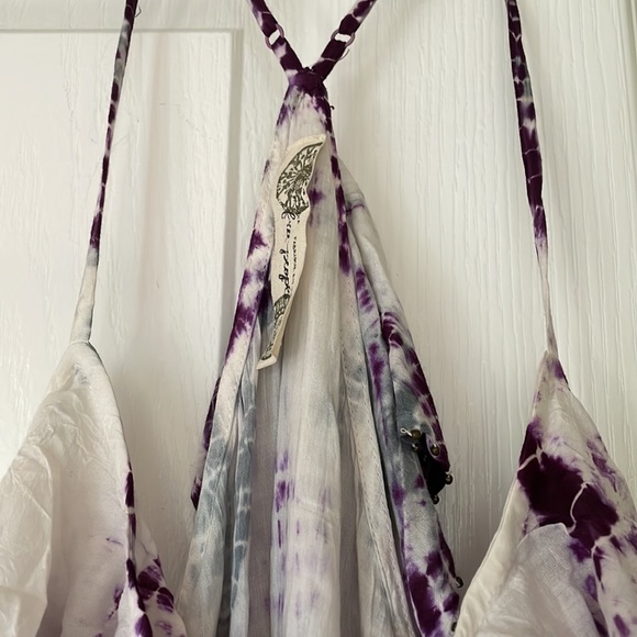 Free People Purple Tie Dye T Strap Back - Picture 3 of 7